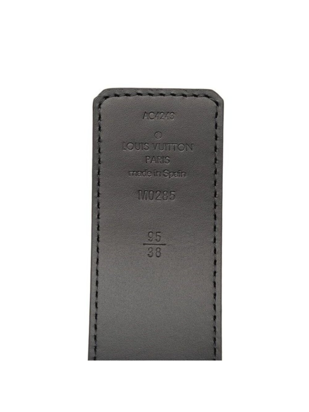 Louis Vuitton Monogram Eclipse Belt LV Initial 40 mm Reversible 95 38 Gray - Picture 4 of 5